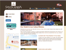 Tablet Screenshot of hotelsantamariadelcabo.com